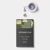 Veteran-Abzeichen Ausweis (Vorderseite mit Ausziehbar)