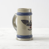 Veteran American Eagle "Stolz, gedient zu haben" Bierglas (Vorderseite Links)