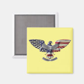Veteran American Eagle "Stolz, gedient zu haben" Magnet (Vorderseite/Rückseite)