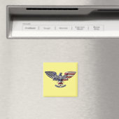 Veteran American Eagle "Stolz, gedient zu haben" Magnet (In Situ (Geschirrspüler))
