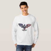 Veteran American Eagle "Stolz, gedient zu haben" T-Shirt (Vorne ganz)