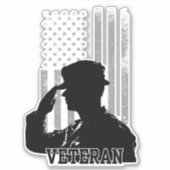 Veteran Aufkleber (Vorderseite)