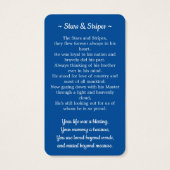 Veteran Beerdigungskarte Foto US-amerikanische Fla (Rückseite)