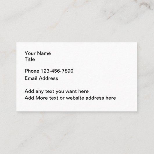 Veteran besitzt Karten für kleine Unternehmen (Rückseite)