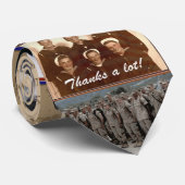 Veteran Collage Veterans Day Krawatte - Vielen Dan (Gerollt)