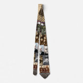 Veteran Collage Veterans Day Krawatte - Vielen Dan (Rückseite)