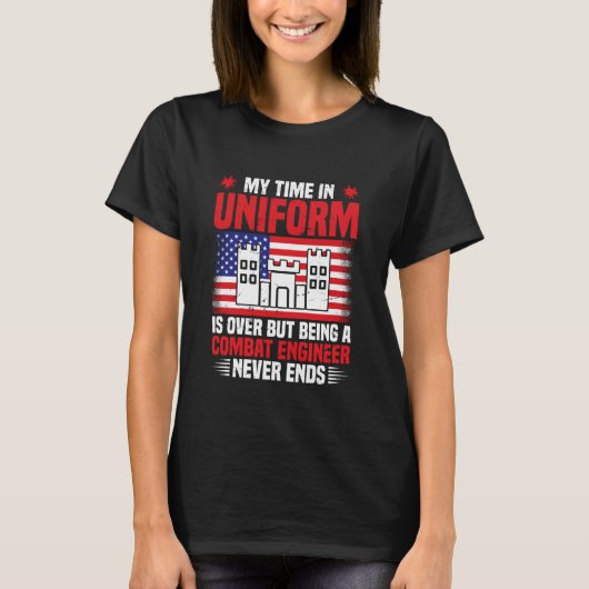 Veteran Corps of Engineers Uniform Combat Engineer T-Shirt (Vorderseite)
