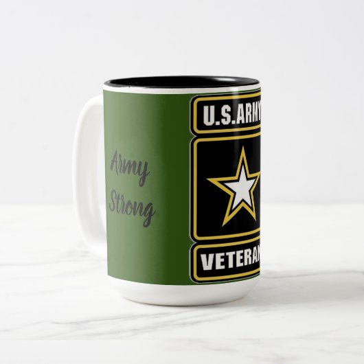 Veteran Cup der US-Armee Zweifarbige Tasse (Vorderseite Links)