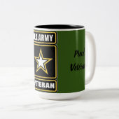 Veteran Cup der US-Armee Zweifarbige Tasse (VorderseiteRechts)