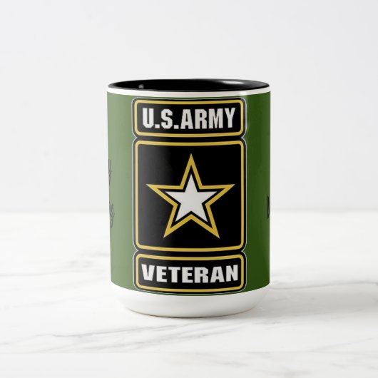 Veteran Cup der US-Armee Zweifarbige Tasse (Mittel)