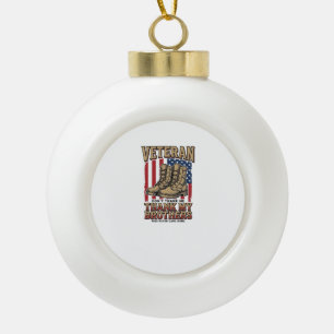 Veteran Danke Meinen Brüdern Vintage Military Shir Keramik Kugel-Ornament