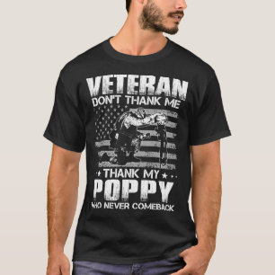 Veteran danke mir nicht, dass ich meinem POPPY dan T-Shirt