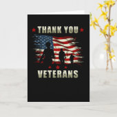 Veteran Danke USA Karte (Gelbe Blume)