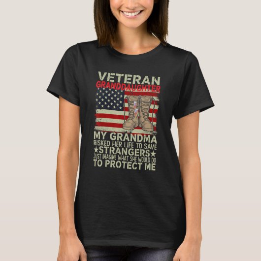 Veteran Daughter Meine Oma riskierte ihr Leben, um T-Shirt (Vorderseite)