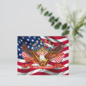 Veteran DAV am besten angesehen groß Bitte beachte Postkarte (Stehend Vorderseite)