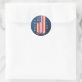 Veteran Day American Flag Vielen Dank Runder Aufkleber (Tasche)