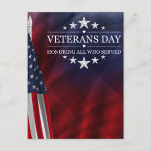 Veteran Day Postkarte