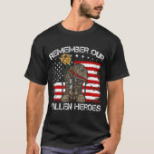 Veteran Day Sprichwort Zitat erinnern an unseren g T-Shirt (Vorderseite)