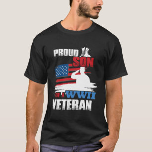 Veteran Day Ww2 Stolz Sohn eines Wwii Veteran T-Shirt