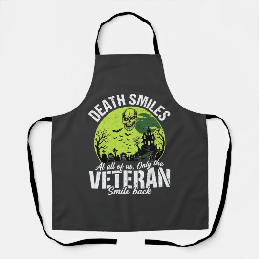 Veteran Death Smiles Halloween Design_1 Schürze (Vorderseite)