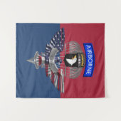 Veteran der 101. Luftlandedivision “Screaming Eagl Wandteppich (Vorderseite (Horizontal))