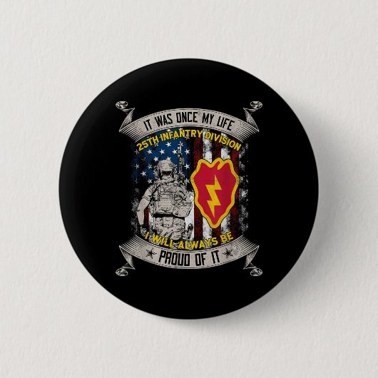 Veteran der 25. Infanteriedivision Schofield Barra Button (Vorderseite)