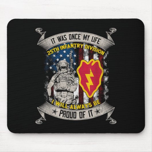 Veteran der 25. Infanteriedivision Schofield Barra Mousepad (Vorne)