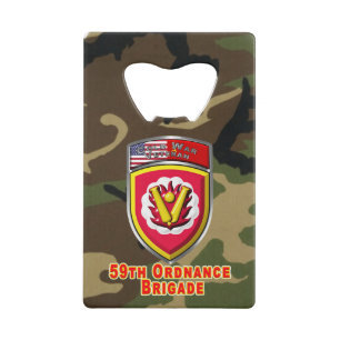 Veteran der 59. Ordnance Brigade aus dem Kalten Kr Geldbeutel Flaschenöffner