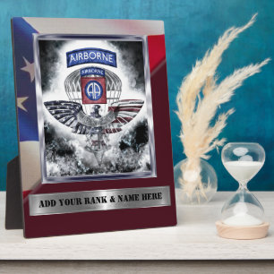 Veteran der 82. Luftlandedivision Fotoplatte