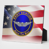 Veteran der Army-Aviation-Flieger Fotoplatte (Seite)