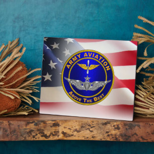 Veteran der Army Aviation Senior Wings Fotoplatte