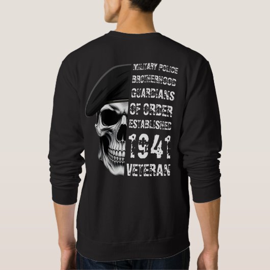 Veteran der Militärpolizei-Bruderschaft Sweatshirt (Rückseite)