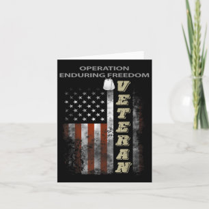 Veteran der Operation Enduring Freedom  Karte