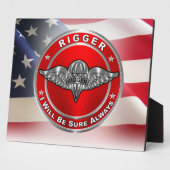 Veteran der Rigger-Armee Fotoplatte (Seite)