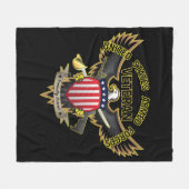 Veteran der Streitkräfte der Vereinten Staaten, st Fleecedecke (Vorderseite (Horizontal))