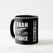 Veteran der United Staaten Air Force Veterans Tasse (Vorderseite Links)