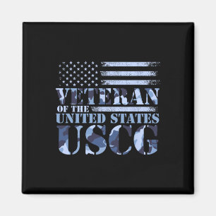 Veteran der Uscg Camouflage America Fla, Staaten Magnet
