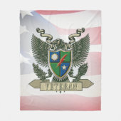 Veteran des 75. Ranger-Regiments Fleecedecke (Vorderseite)