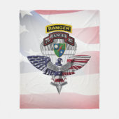 Veteran des 75. Ranger-Regiments Fleecedecke (Vorderseite)
