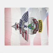 Veteran des 75. Ranger-Regiments Fleecedecke (Vorderseite (Horizontal))