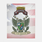 Veteran des 75. Ranger-Regiments Fleecedecke (Vorderseite)