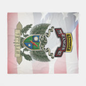 Veteran des 75. Ranger-Regiments Fleecedecke (Vorderseite (Horizontal))
