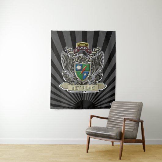 Veteran des 75. Ranger-Regiments Wandteppich (Beispiel)