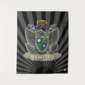Veteran des 75. Ranger-Regiments Wandteppich (Vorderseite)