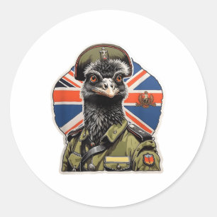 Veteran des Großen EWU-Krieges - Australien - Ausw Runder Aufkleber
