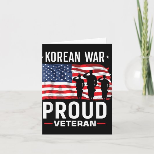 Veteran des Koreakrieges Karte (Vorderseite)