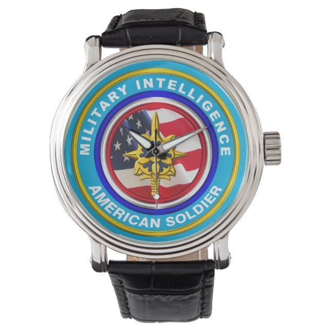 Veteran des Militärgeheimdienstes Armbanduhr (Vorderseite)