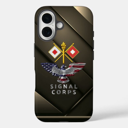 Veteran des Signal Corps Case-Mate iPhone Hülle (Rückseite)