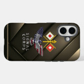 Veteran des Signal Corps Case-Mate iPhone Hülle (Rückseite (Horizontal))