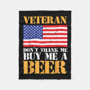 Veteran Dont Vielen Dank kaufen Me Beer Memorial V Fleecedecke